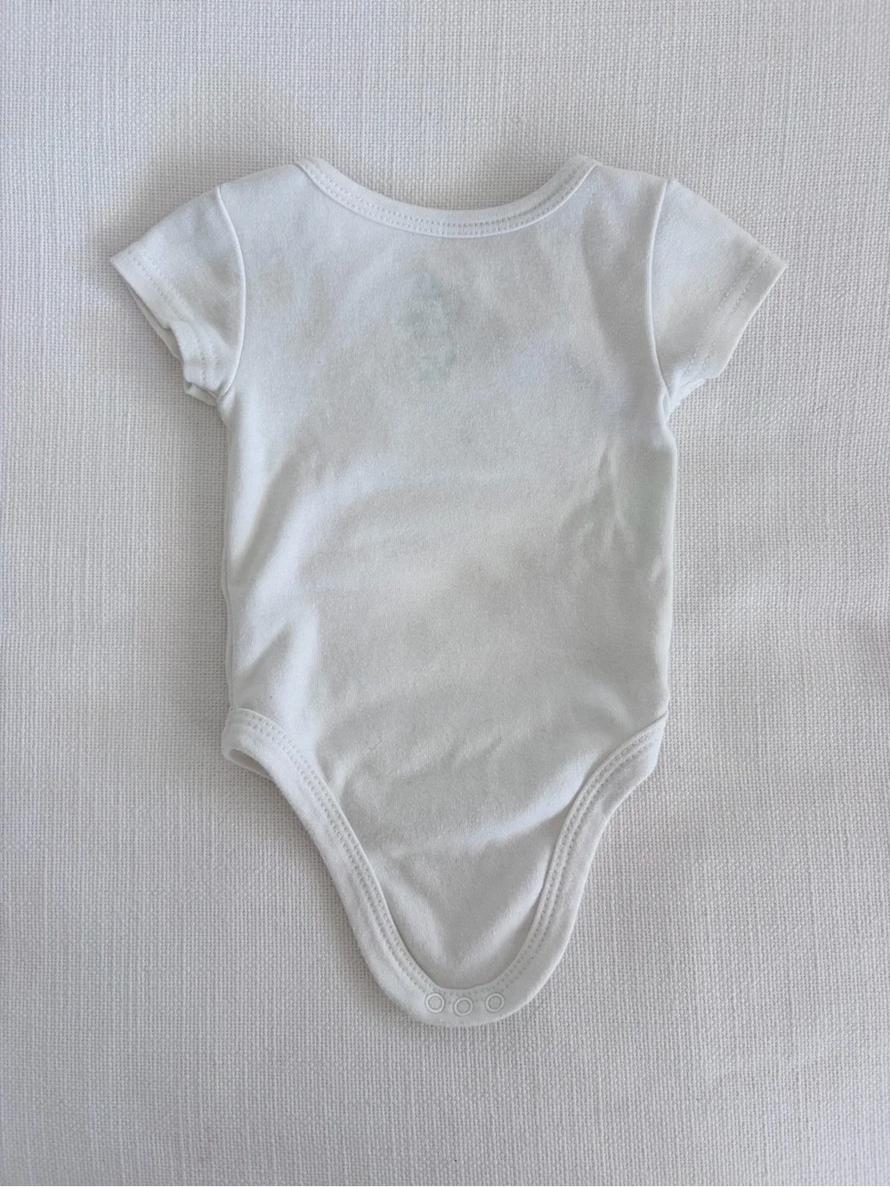 Disney White One-Piece Bodysuit with Mickey, Pluto & Donald Patch Trio